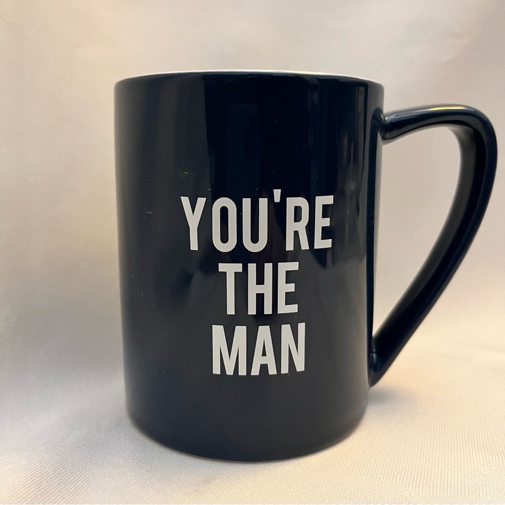 Pavilion Gift Mens MAN MADE YOUR THE MAN Dark Blue Coffee Mug 16 oz / 2 Cup Size